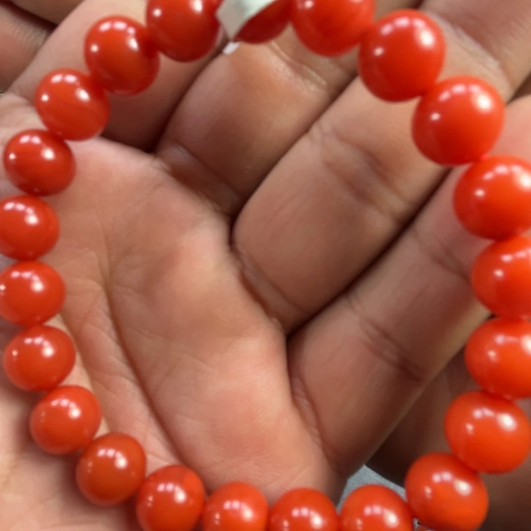 马***华南红玛瑙未镶嵌手链