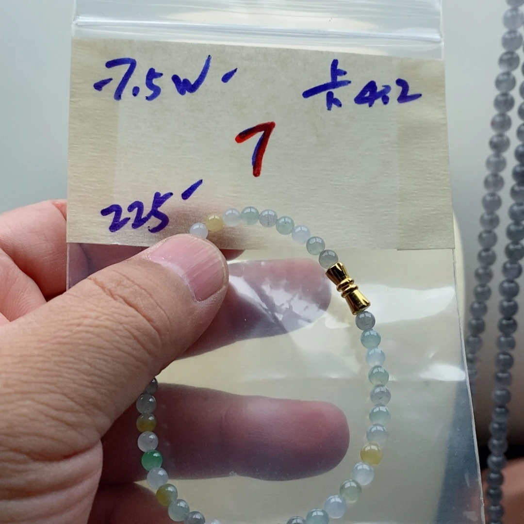 定制翡翠未镶嵌翡翠珠链
