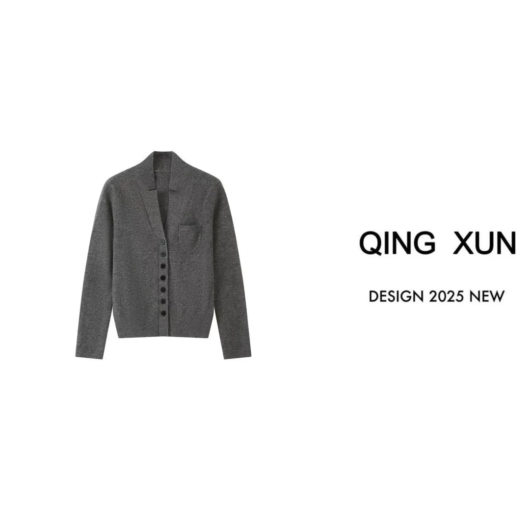 QING XUN 高奢静物极简自由松弛外套{2279}