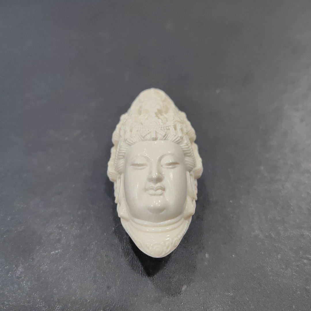 猛犸观音头雕刻件XN126