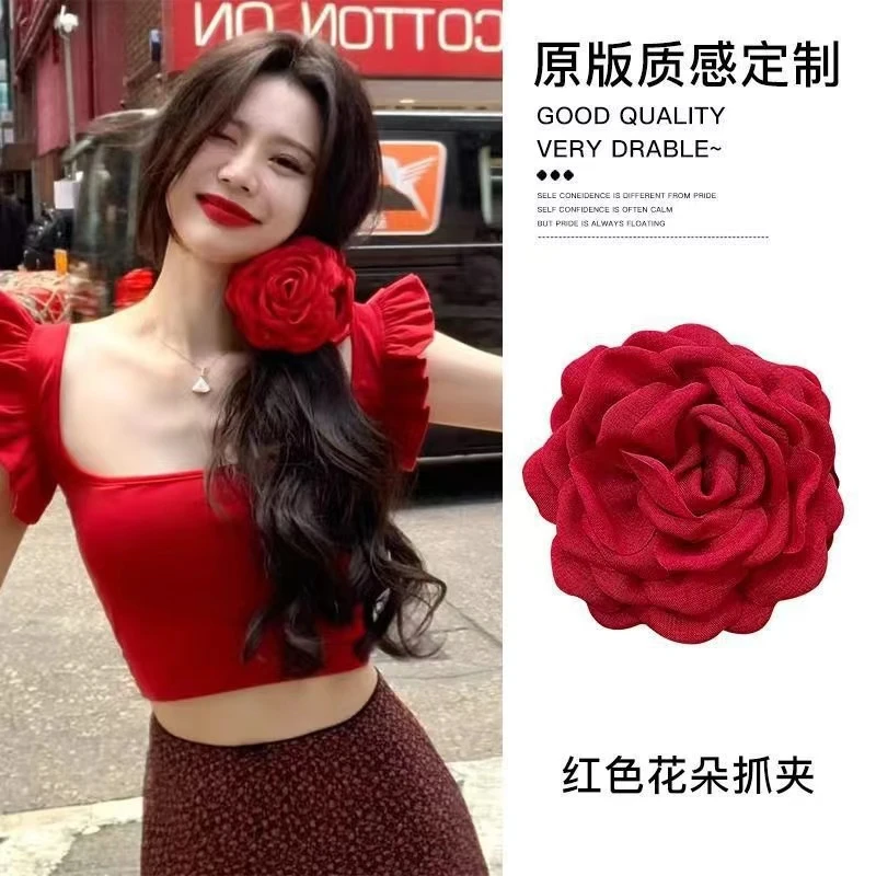 Caro同款干枯玫瑰花抓夹抓夹