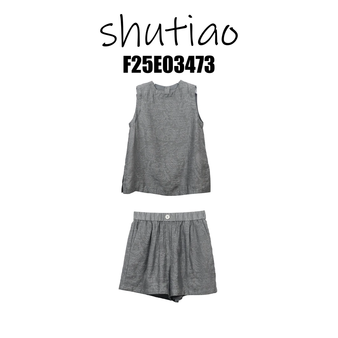 【SHUTIAO】2025夏季：新款小众设计款套装F25E03473