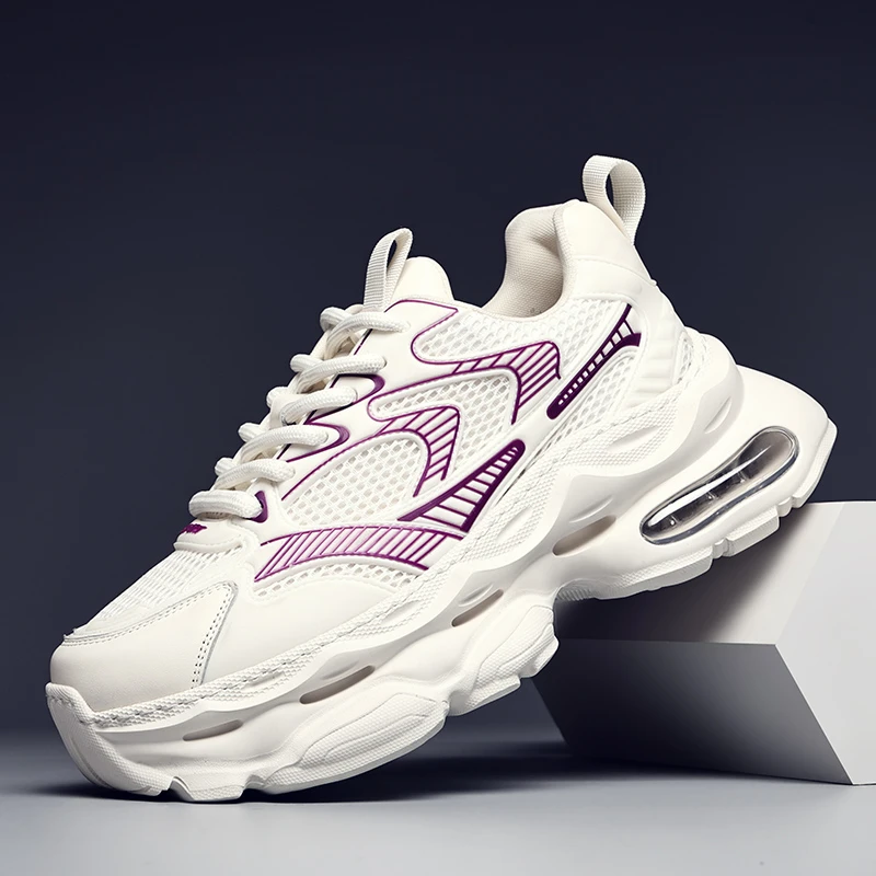 摩蓓男鞋夏季新款休闲运动鞋头层牛皮百搭老爹鞋休闲厚底潮鞋