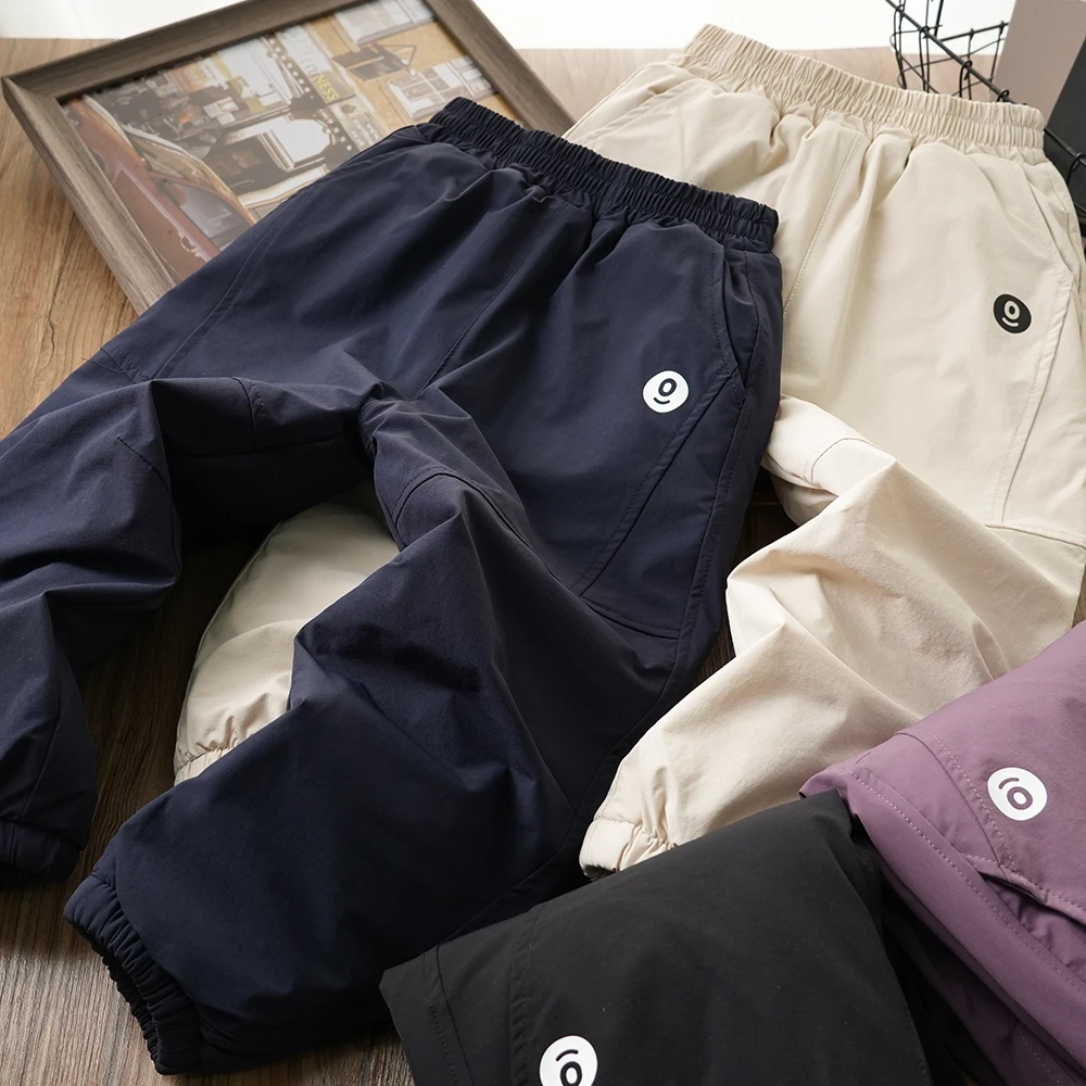 男童冬季厚实过冬温变棉裤儿童中大童防泼裤子休闲39093