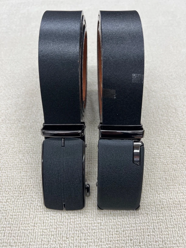 男式自动扣 牛皮皮带