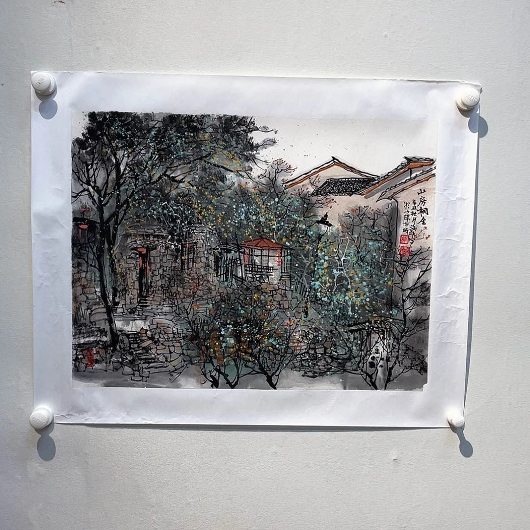 国画把门反锁门在窗户