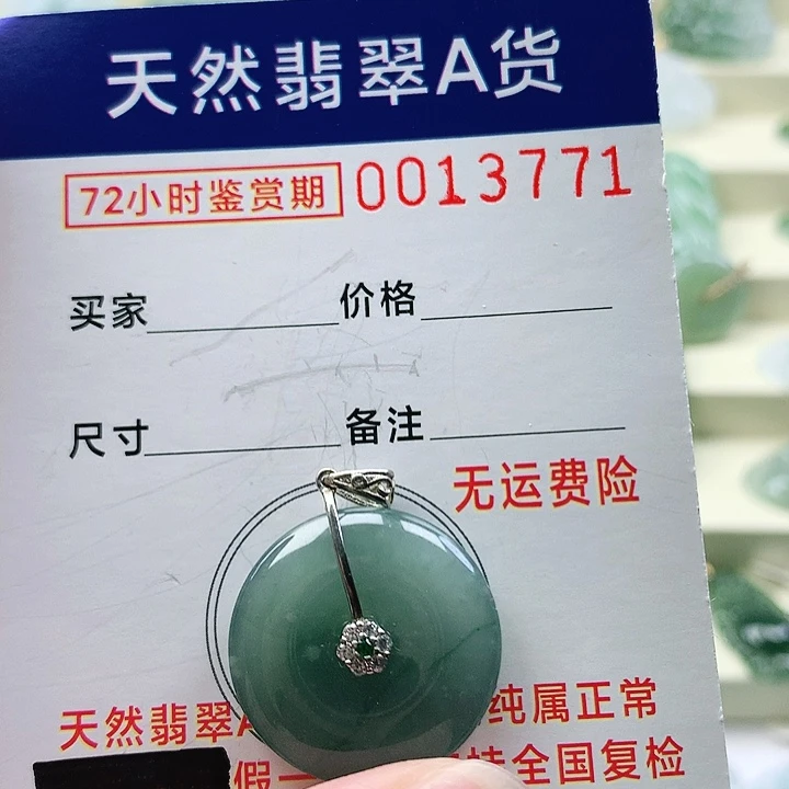 颈饰未镶嵌翡翠吊
