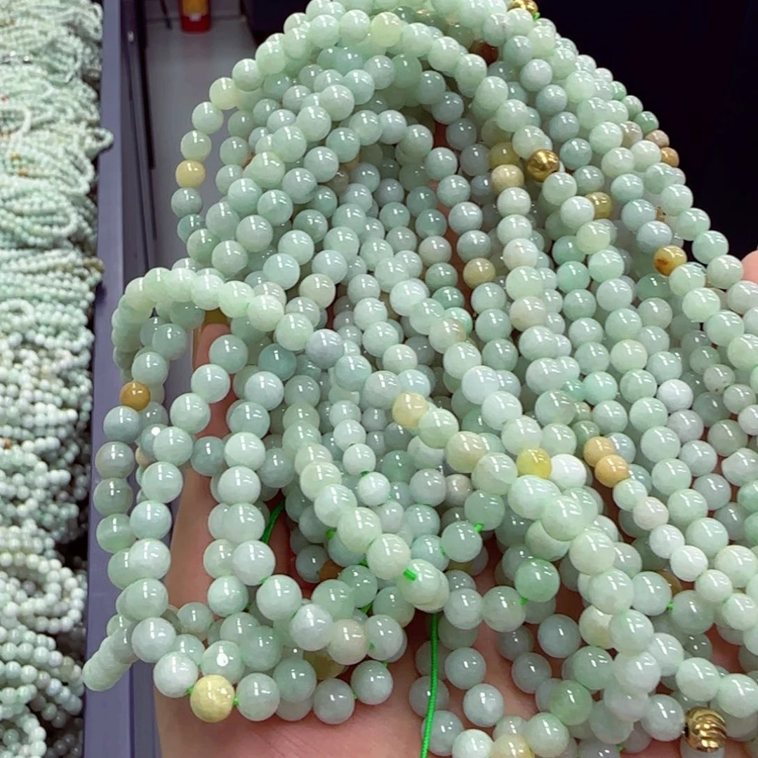 翡翠未镶嵌颈饰手串385