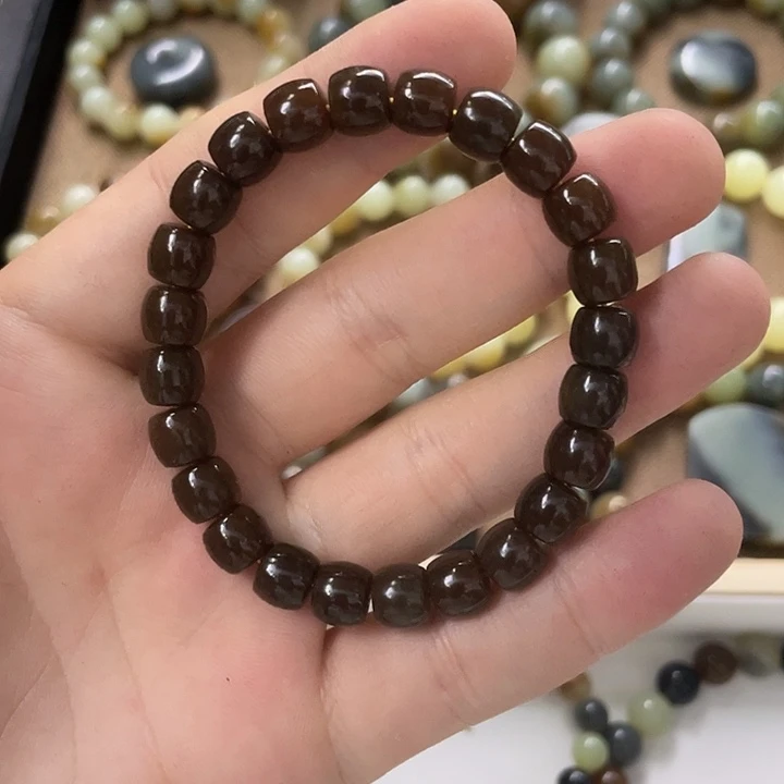 手链未镶嵌和田玉（糖玉）