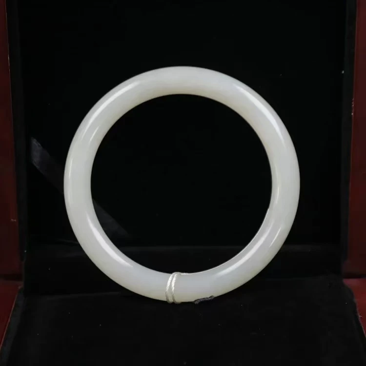 【好玉友】和田玉手镯 细腻浑厚油润老熟 美人镯女