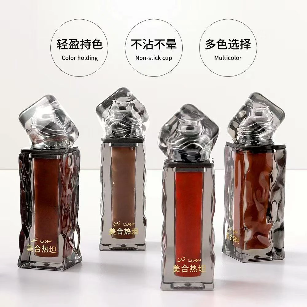 美合热坦9号色口红唇油冰山锁色新款唇釉 mihritan口红持久不沾杯
