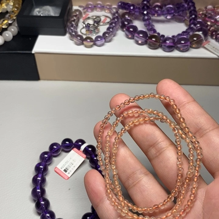 未镶嵌手串紫晶天然