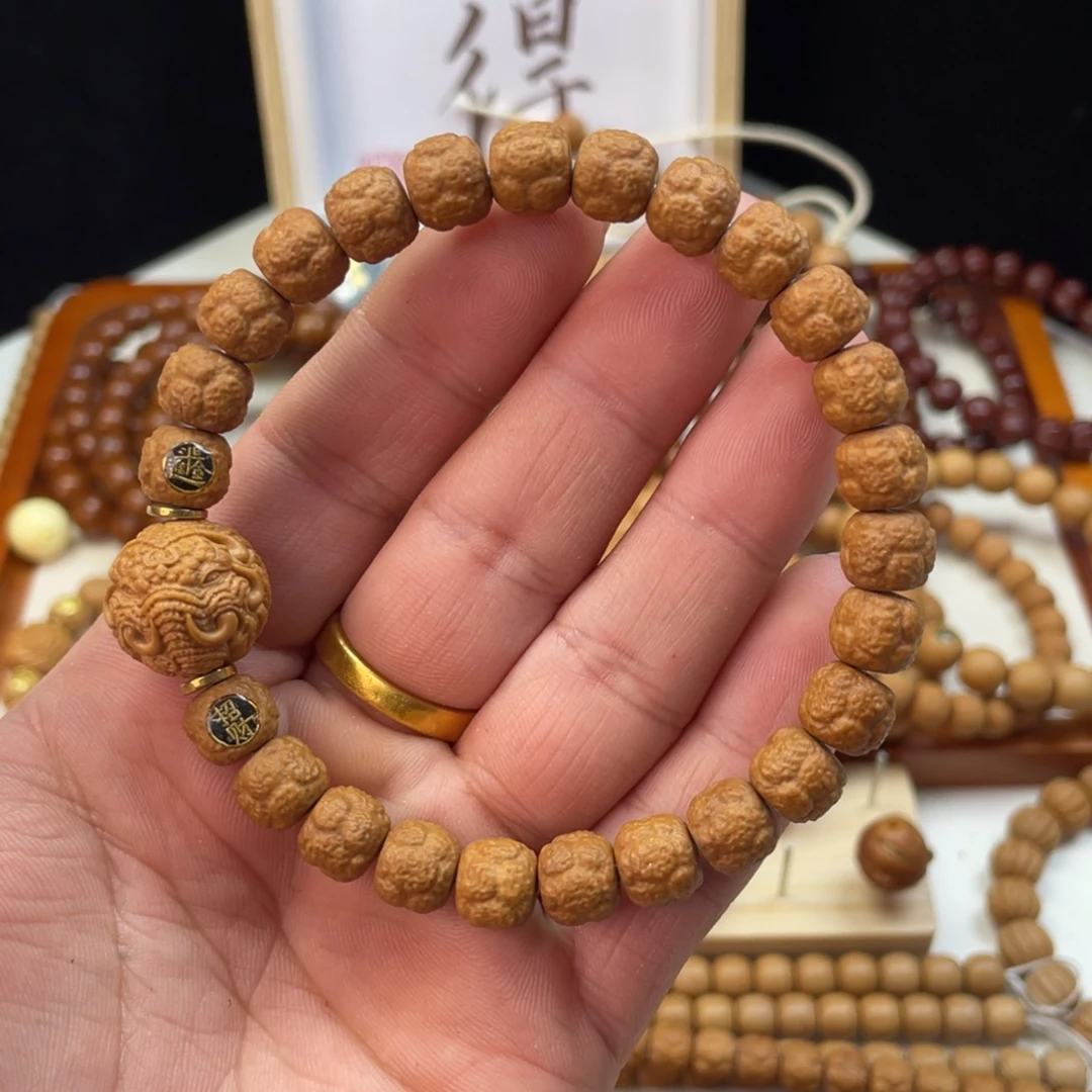 猴头核桃手串全品9小手工饕餮镶嵌搭配款