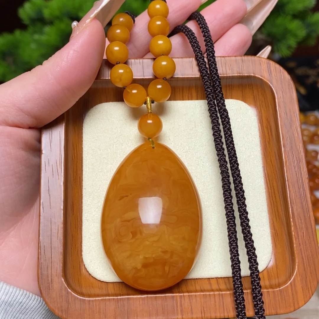 【闪购商品】蜜蜡颈饰未镶嵌项链