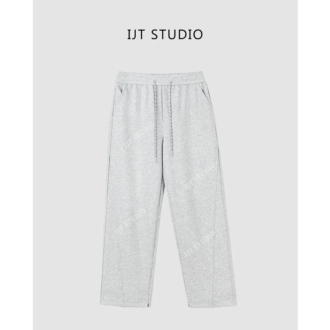 IJT studio新春款时尚百搭舒适直筒休闲长裤82327-1