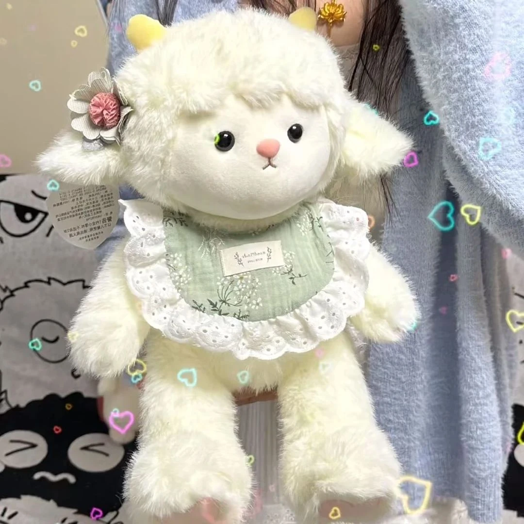 晚安小羊玩偶可爱毛绒玩具公仔布娃娃睡觉抱枕女孩生日礼物送女生