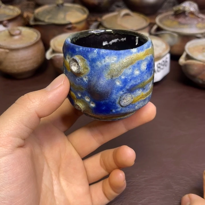 马场隆志 苍蓝窑变主人杯