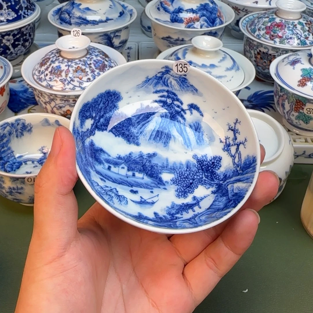 彦祖纯手工手绘茶具135