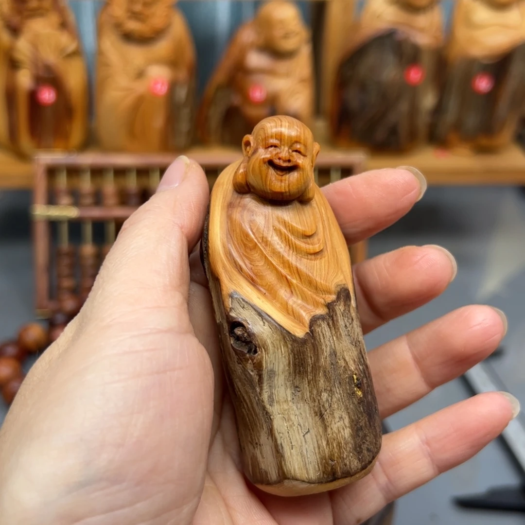 柏木崖柏木摆件手把件，10