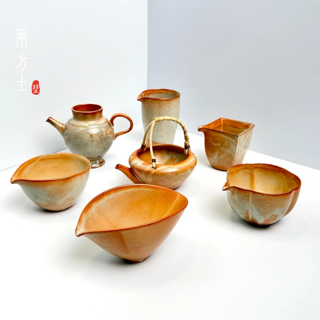 两方土 陶一丁柴烧长石志野水墨志野公道杯分茶器茶海 多款可选