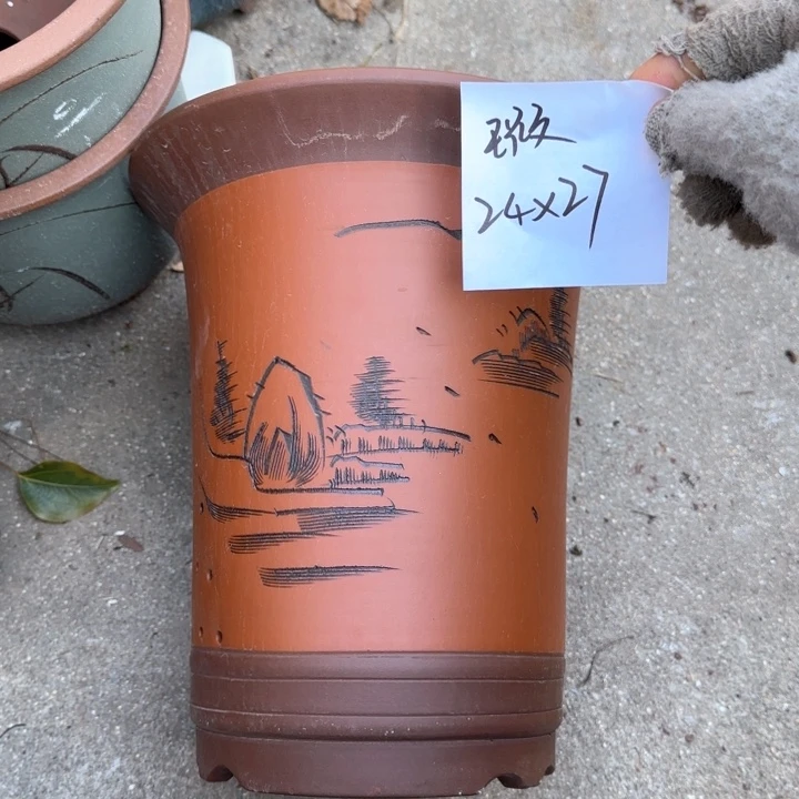 紫砂花盆特价清仓