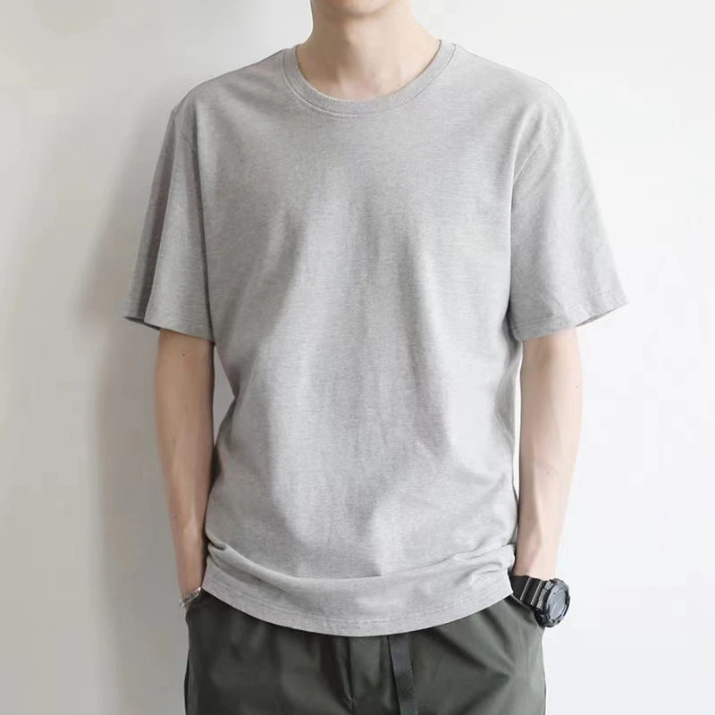 孤6体恤衫短袖印字图T恤圆领半袖纯色t恤男士休闲