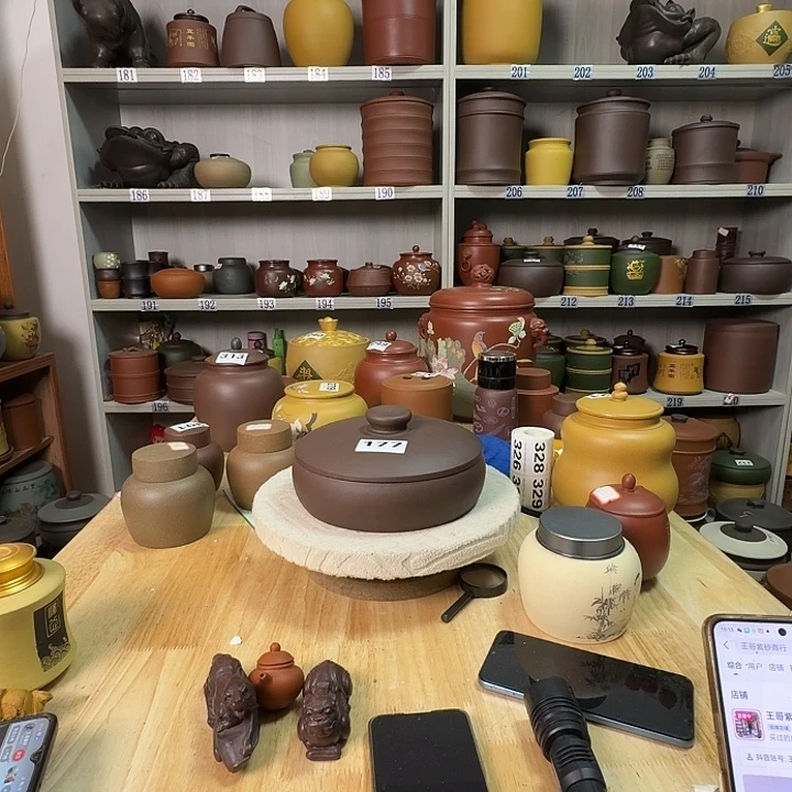 茶叶罐紫砂两饼装茶叶罐177