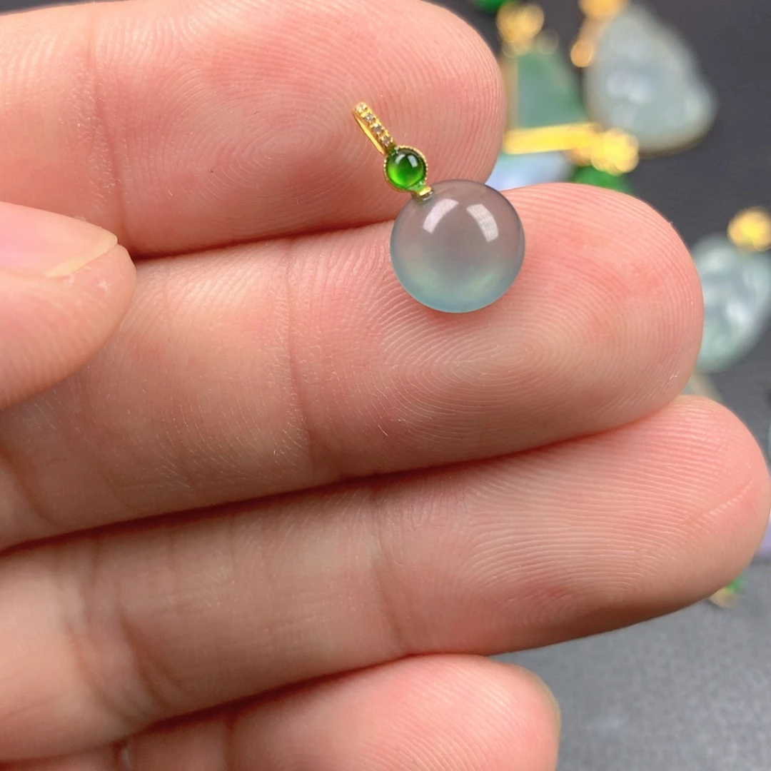 【闪购商品】翡翠18K金镶嵌颈饰翡翠