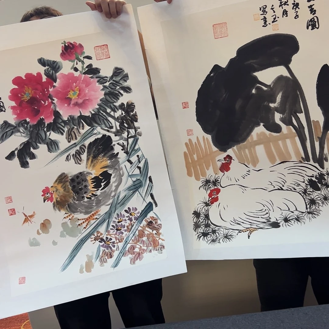 国画书法作品欣赏。