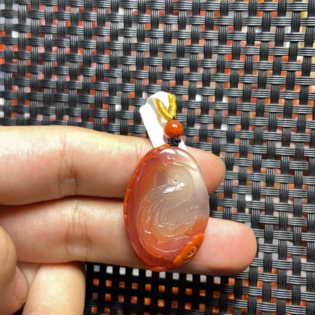 南红玛瑙未镶嵌吊坠(不含链)