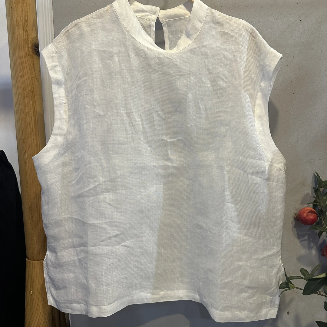 [妍姐优选]DM0333，苎麻小飞袖时尚百搭T恤，衣长61，胸围116