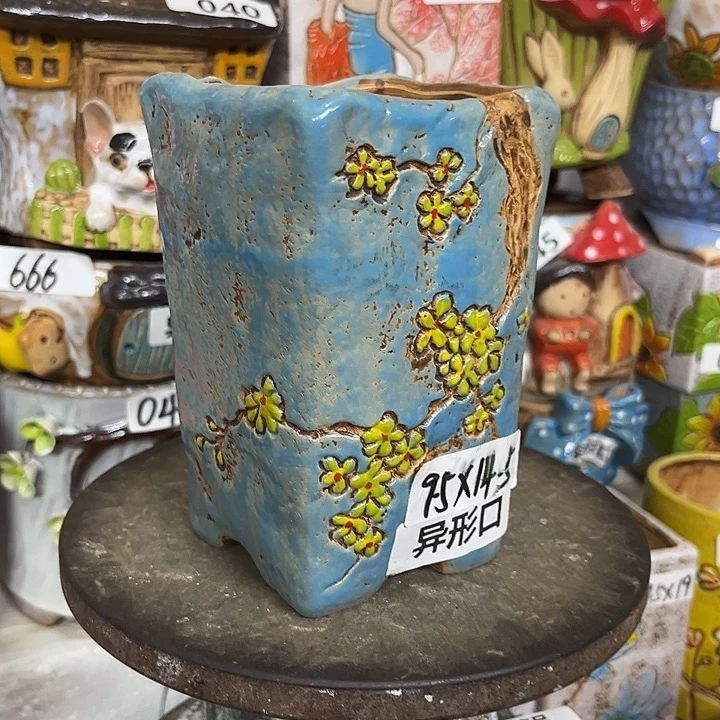 粗陶材质多肉花盆