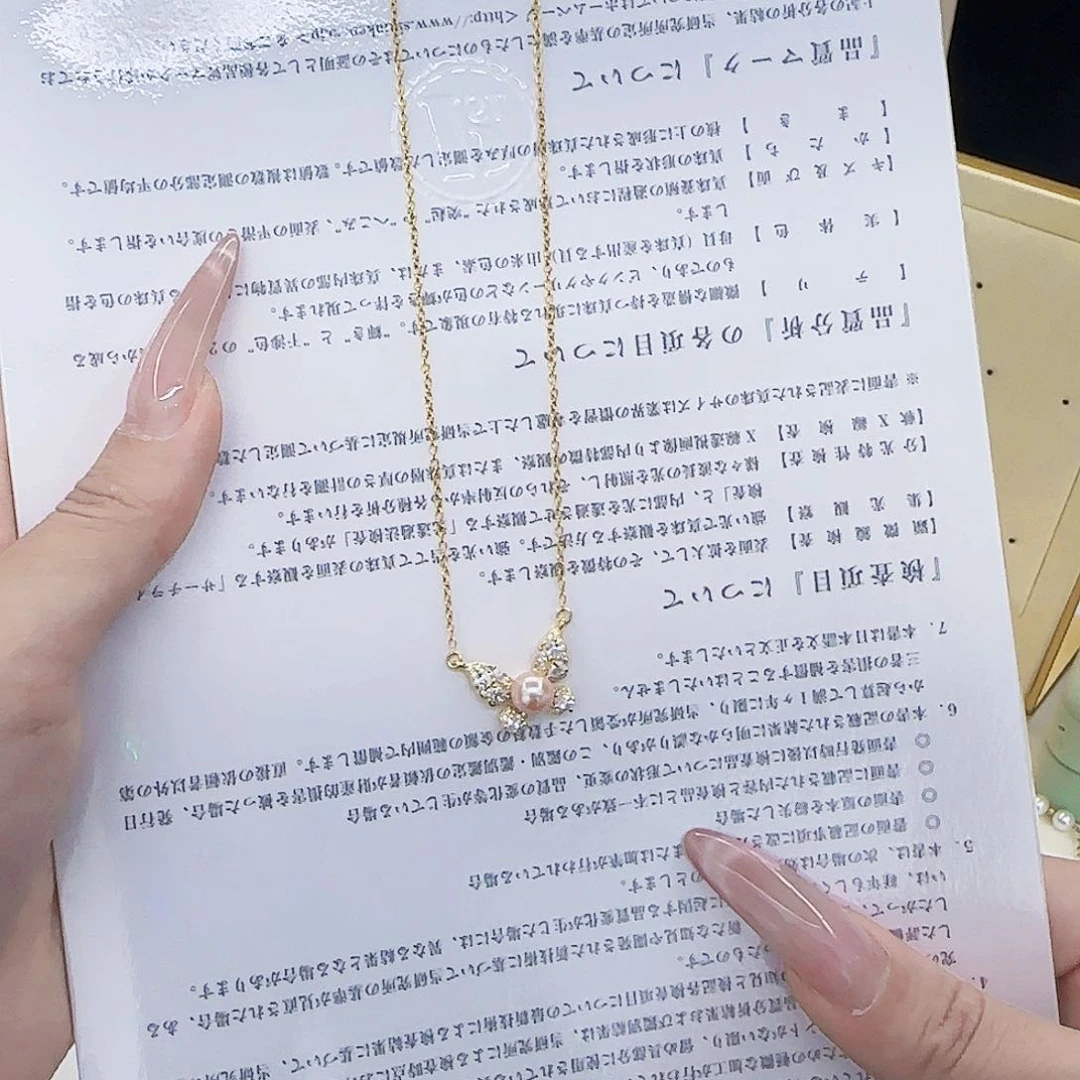 海水珍珠银S925镶嵌颈饰