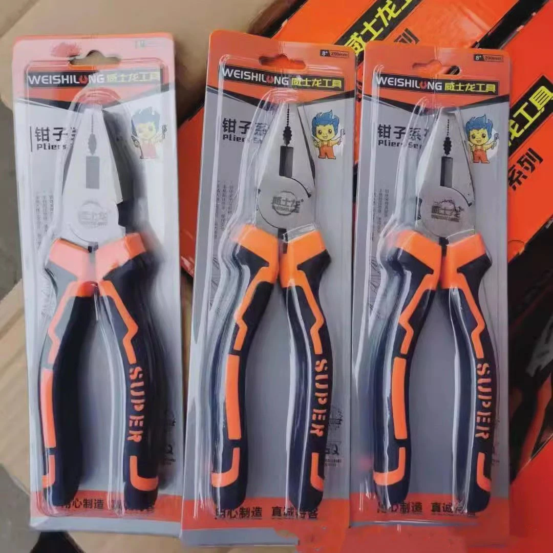 老虎钳钳子多功能万用钢丝钳工业家用尖嘴省力手工专用电工工具