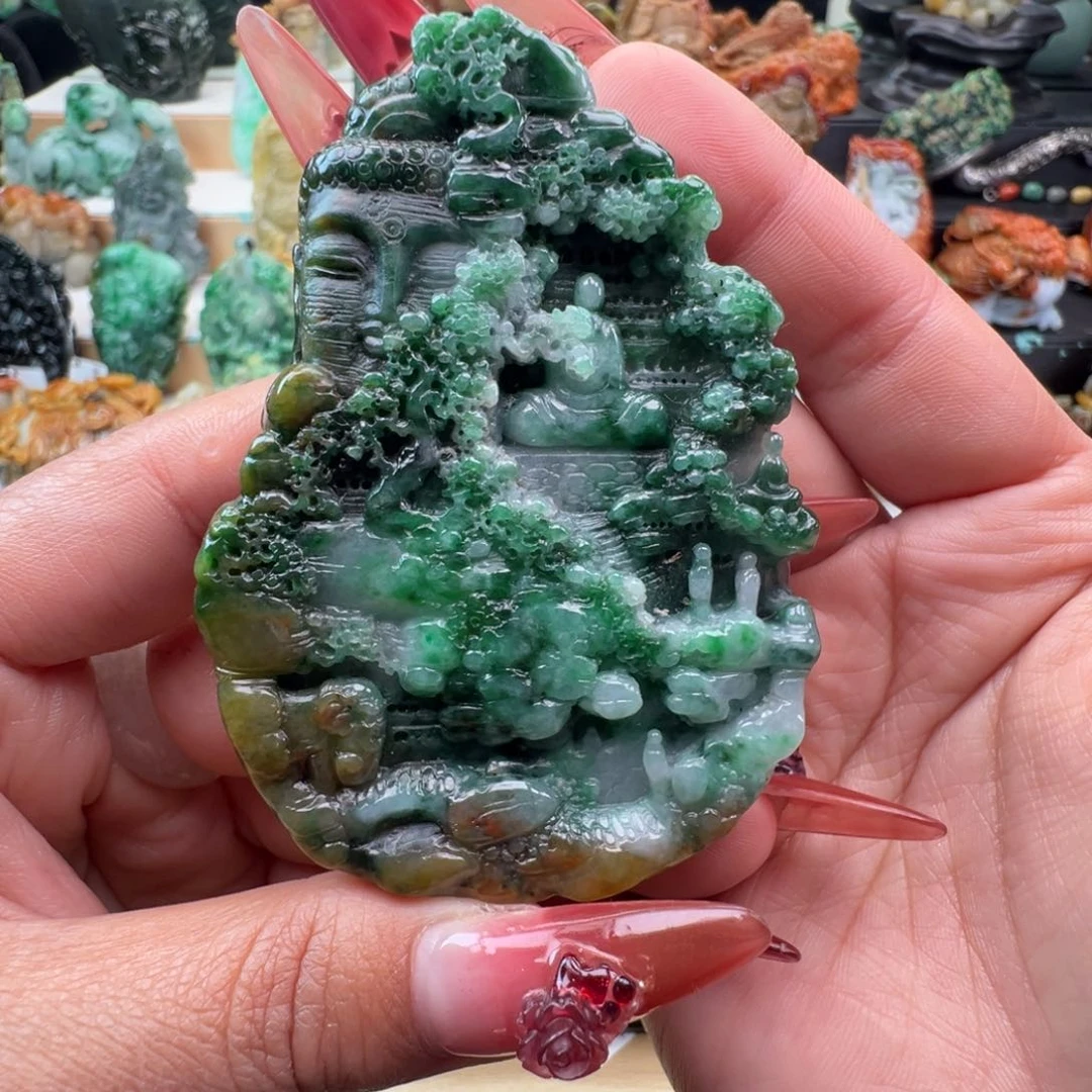未镶嵌挂件翡翠天然缅甸