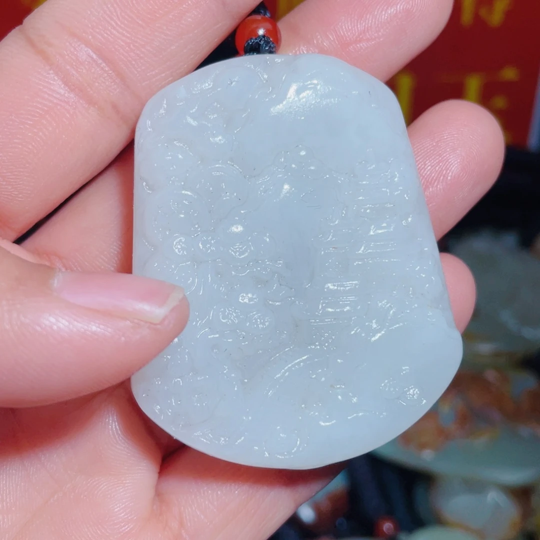 和田玉未镶嵌颈饰拍一发一