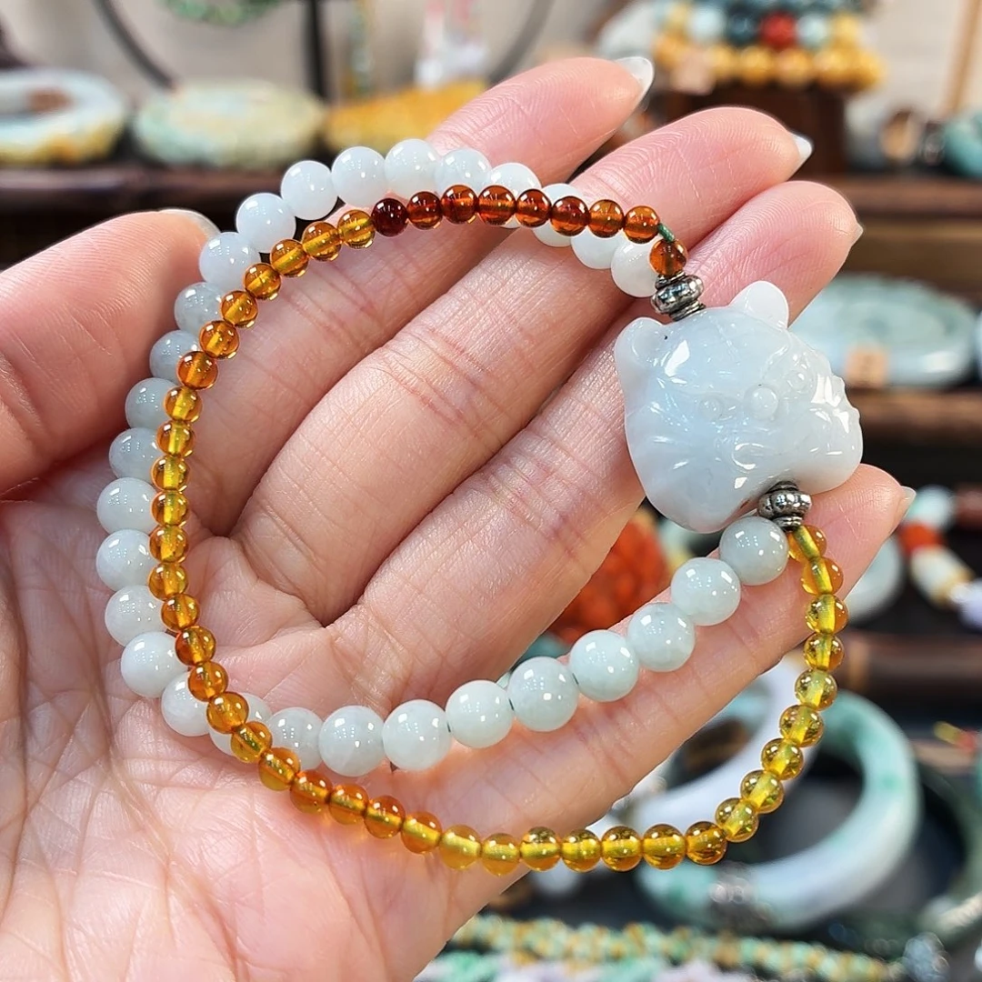 翡翠未镶嵌手链手串