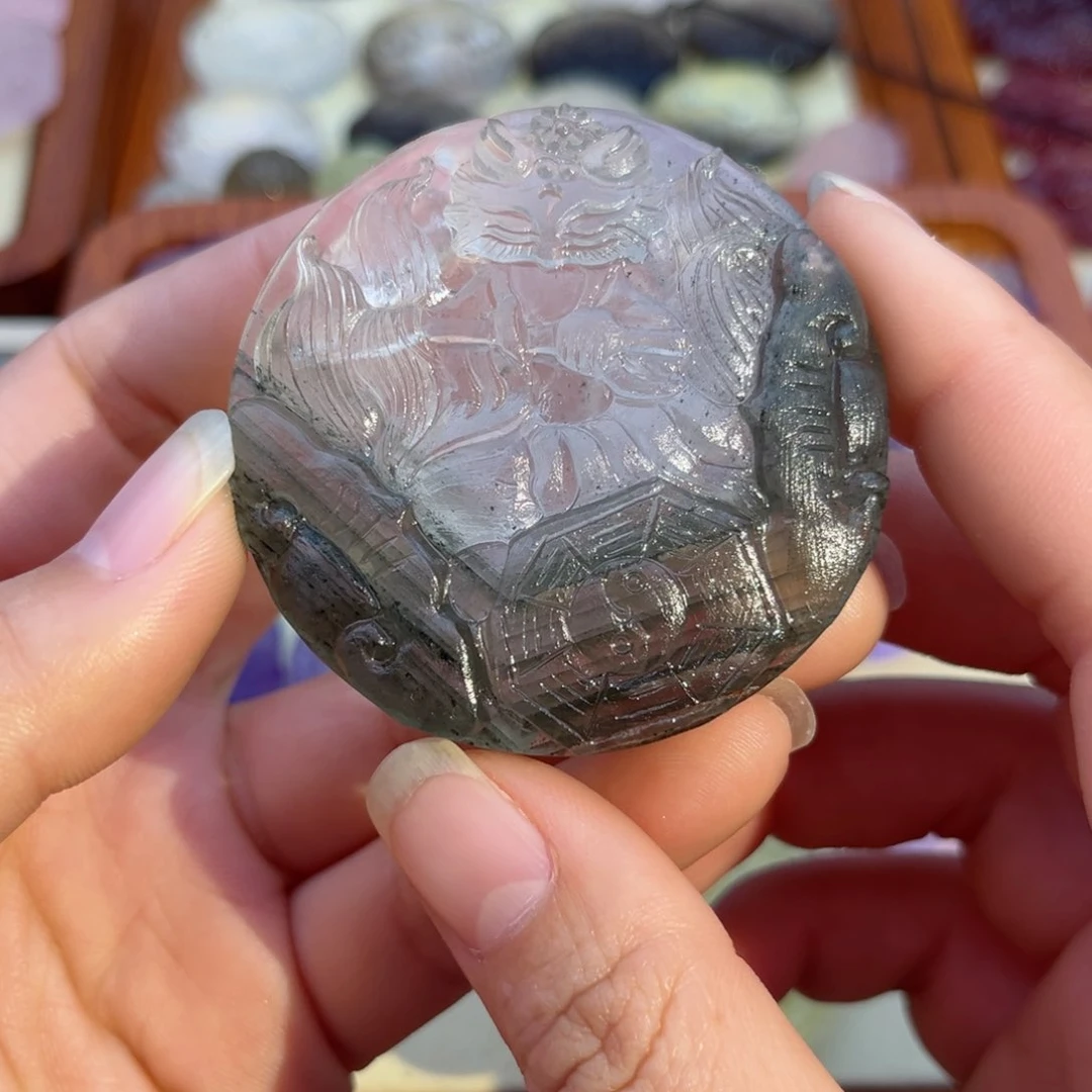 水晶颈饰未镶嵌?****?绿幽灵千层九尾