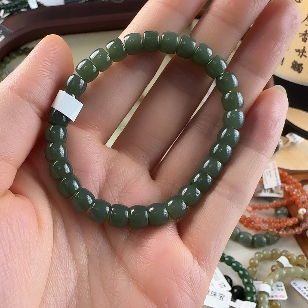 和田玉未镶嵌手链