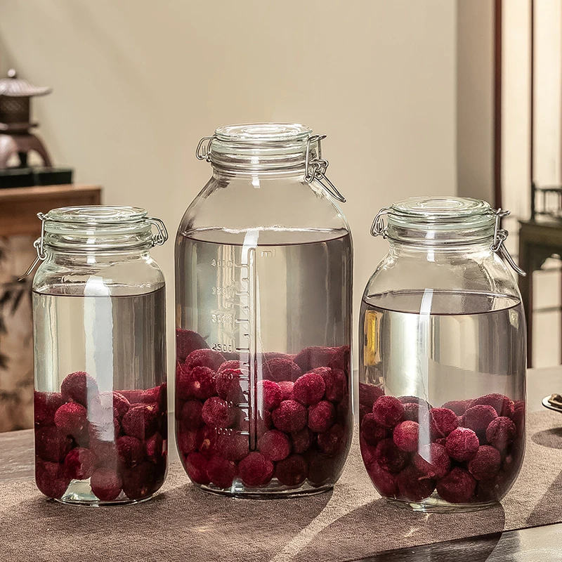 玻璃密封罐泡酒瓶容器杨梅青梅专用果酒瓶空瓶酿酒罐食品级泡酒罐