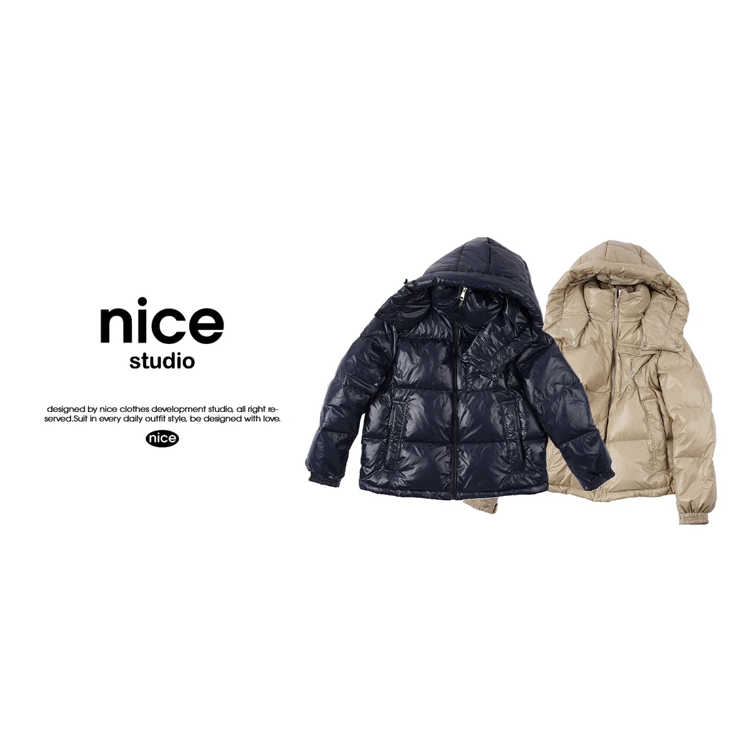 奈斯专属【萌萌面包服】YRCL49131时尚冬季连帽韩版秋冬面包服