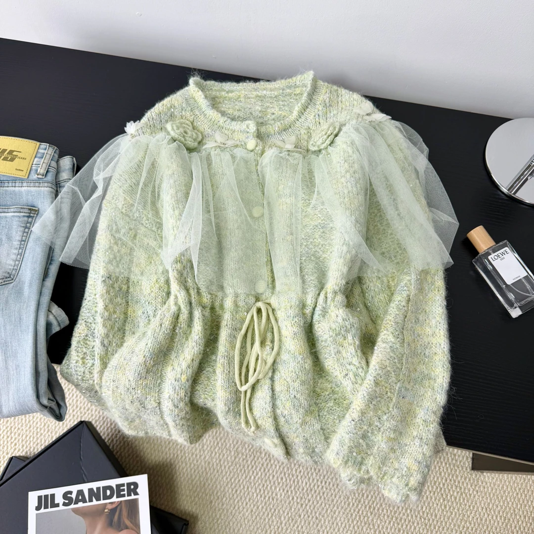 2025新款毛衣开衫女宽松韩版慵懒风针织MYKS011