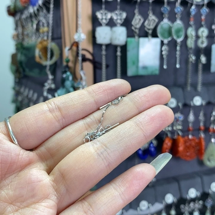 玛瑙/玉髓耳钉未镶嵌徐*静X13