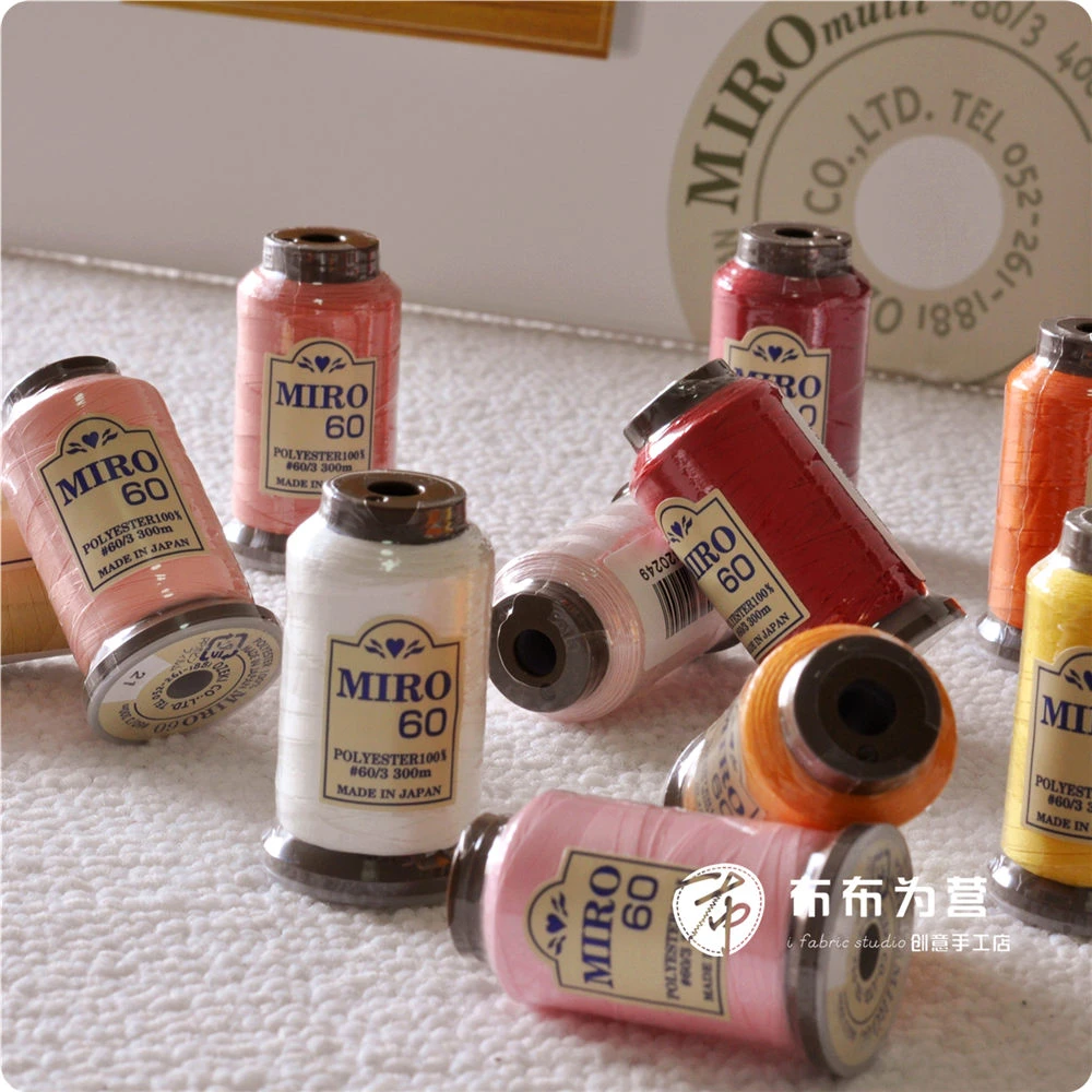 直播专用~MIRO   机缝手缝拼接贴布线 60番/300米 80色（A组）