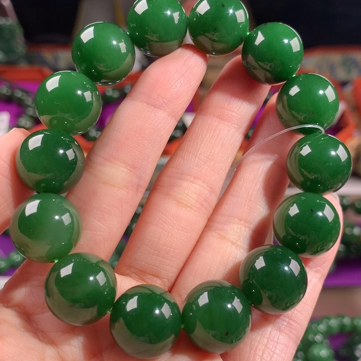 和田玉（碧玉）未镶嵌手串