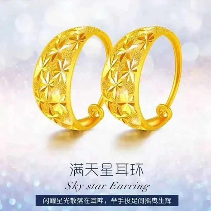 铜合金耳饰 民族风妈妈耳环满天星时尚高档婆婆耳环气质耳坠百搭