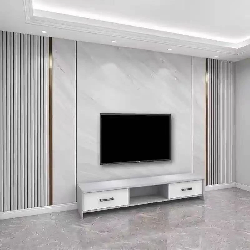 2025新款大理石底纹栅栏电视背景墙壁布沙发壁画客厅装饰影视墙布