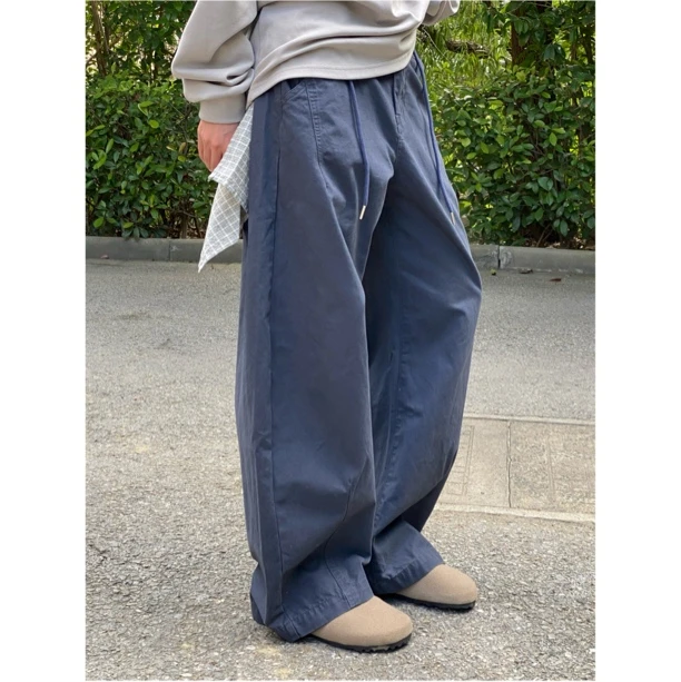 日系复古工装休闲裤长裤立体装饰方巾滑板裤男女裤子