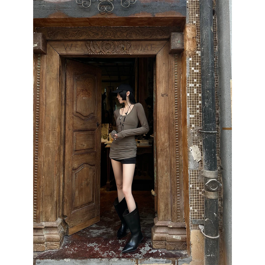 嘉仪【北海道雪天】大领口上衣