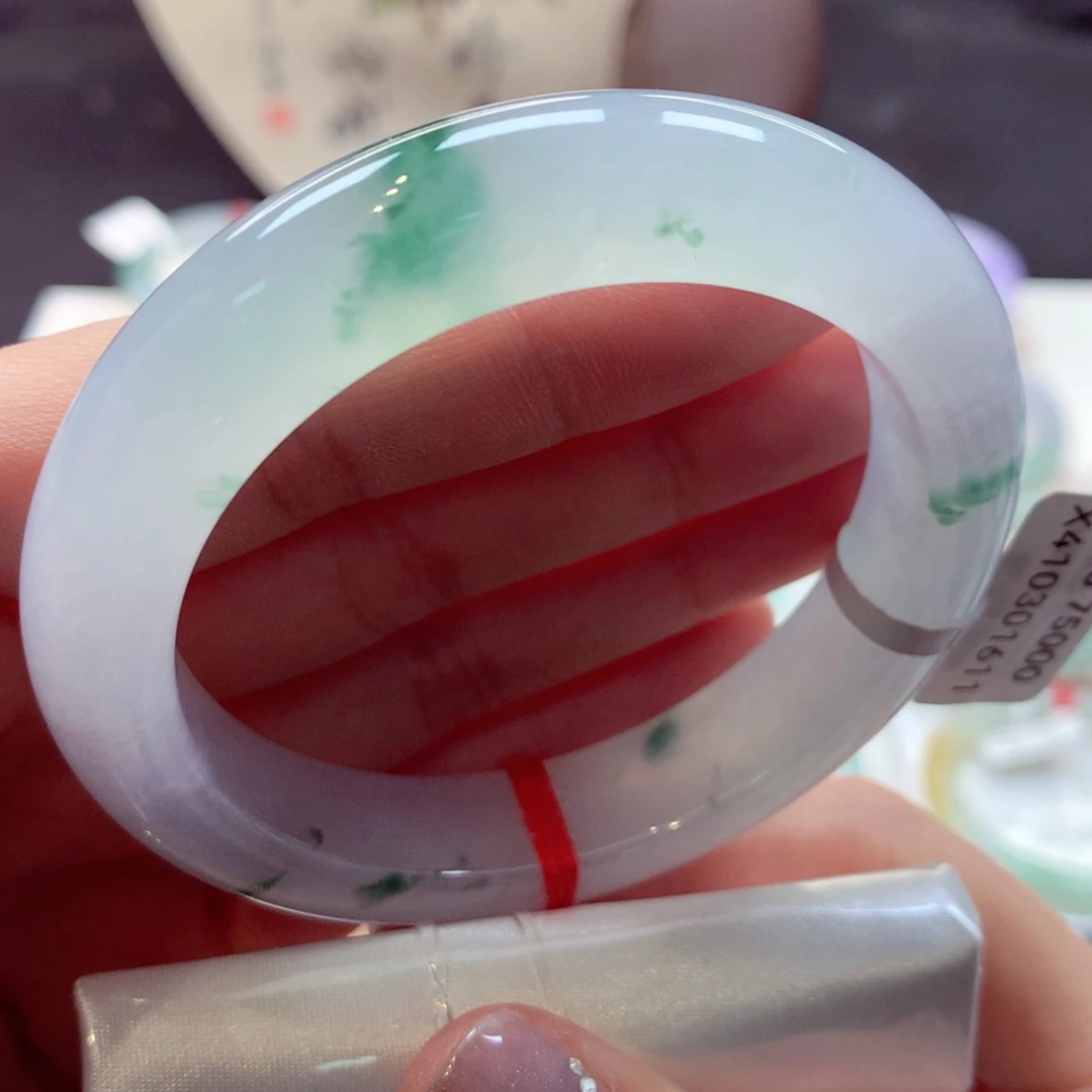 翡翠手镯未镶嵌20正圈77